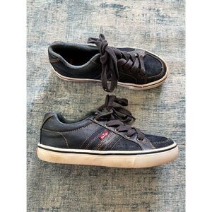 Levi's Blue Denim Canvas Sneakers Youth / Kids Size 2